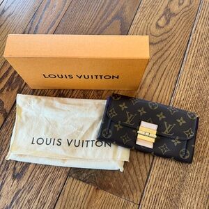 AUTH LOUIS VUITTON Élysée Monogram Wallet